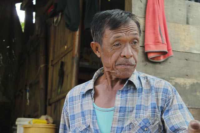 Ama Bansilan Sawadan, an elder of the Binongan tribe, said that the mere sight of army troopers in their villages already instills fear among the community folk because of the human rights violations soldiers have committed.  Photo by Divine Loraine Peñaflor