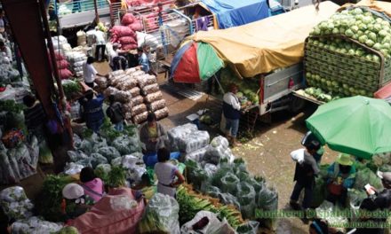 Vegetable trading post built La Trinidad economy