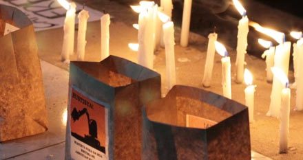 UP Baguio students lit candles for Ampatuan massacre victims