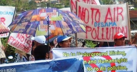 Cagayan Valley stages coordinated protest, calls for scrapping of Mining Act of 1995
