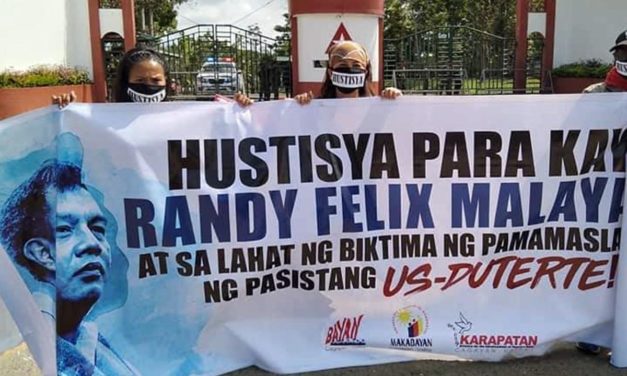 Activists press for justice on Malayao’s 1st death anniv