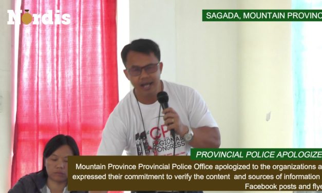 PNP Sagada admits directive to red-tag activists