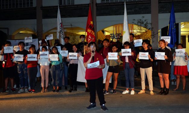 Students protest against arrest of activists in Visayas