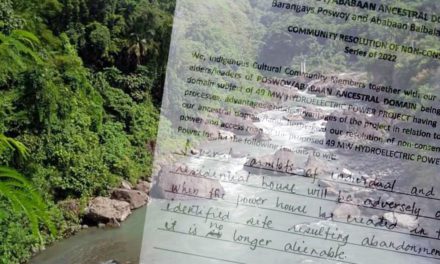 Kalinga tribes reject dam project