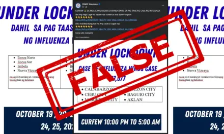 FALSE: North Luzon provinces, other areas  under lockdown for influenza-like illness surge