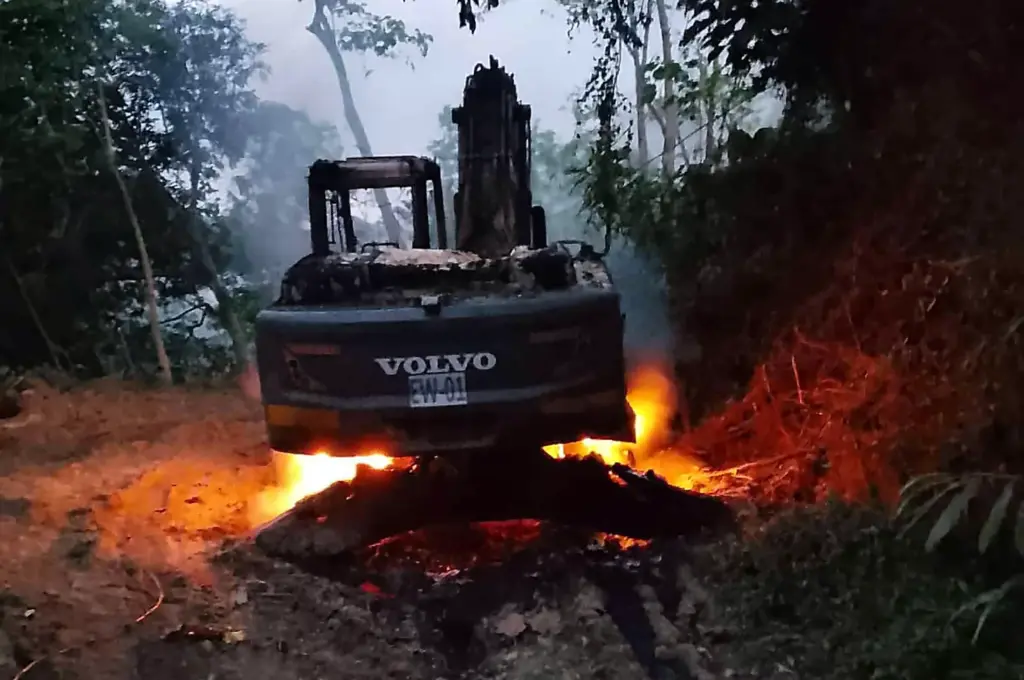 Police are investigating the burning of a Woggle Corporation wheel excavator in Upper Tacbao, Dupax del Norte on Dec. 12, amid opposition to the company’s mining exploration in five barangays.