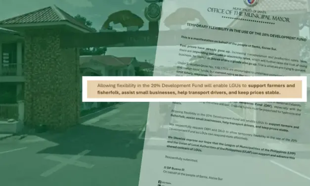 Ilocos Sur town asks DBM, DILG for flexibility in dev’t fund use