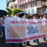 Baguio health workers press wage hikes, worker protection